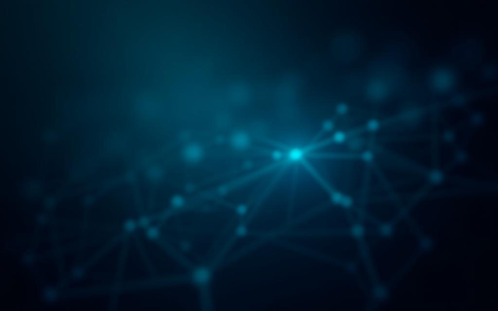 Abstract graphic representing interconnected financial data and technology